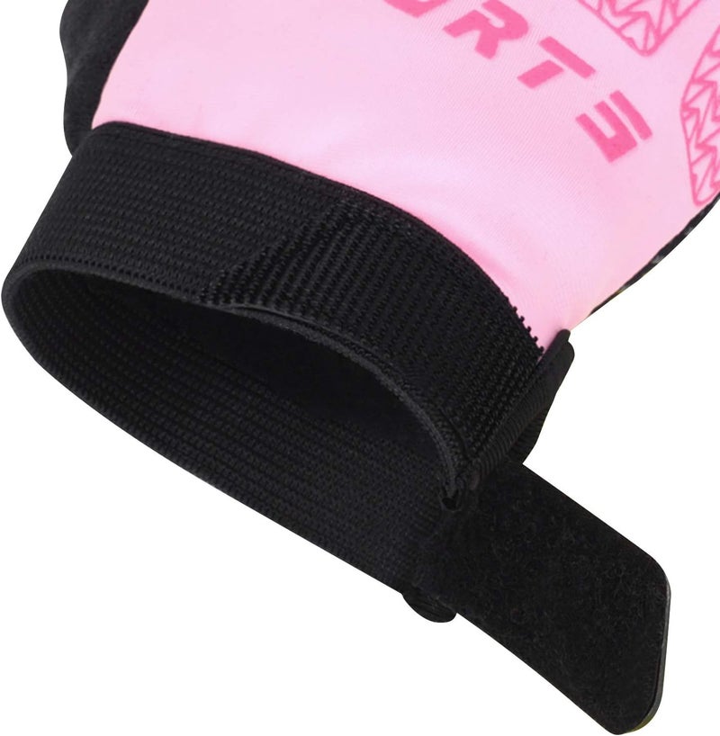 GREUS Kids Half Finger Cycling Gloves - Breathable Non Slip Bike Riding Gloves with UV Protection for Boys & Girls Aged 6-10 - Image 3